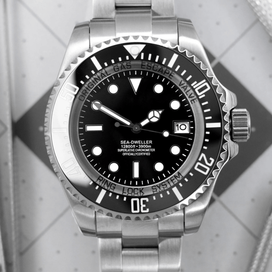 MOD SEA - DWELLER DEEP SEA BLACK - MONTRE A PAPY - Montre automatique seiko mod avec