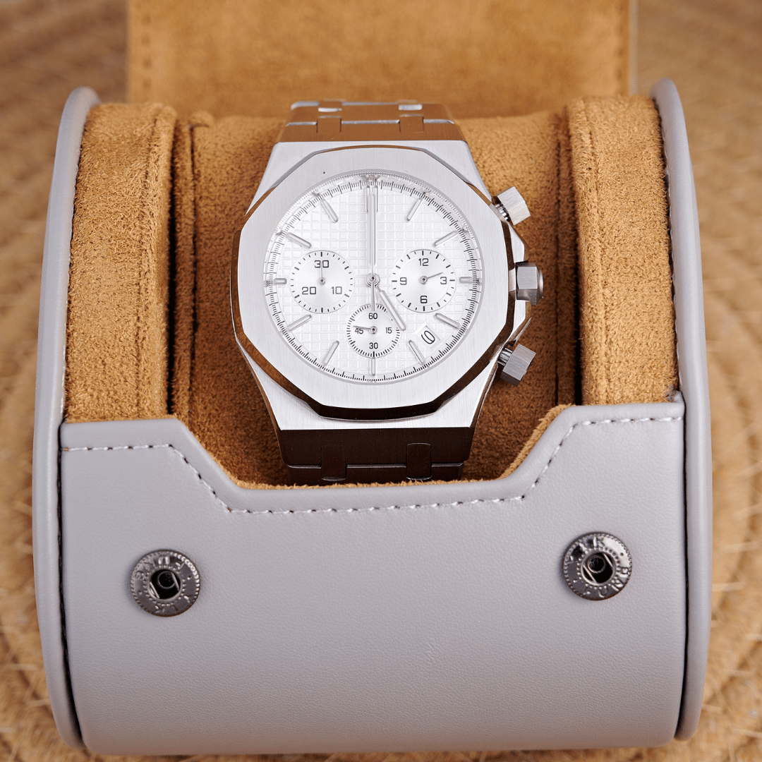 MOD OAK FULL SILVER - MONTRE A PAPY - Montre automatique seiko mod Avec