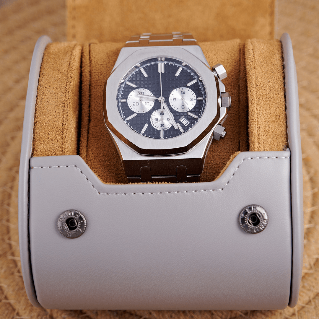 MOD OAK BLACK SILVER - MONTRE A PAPY - Montre automatique seiko mod Avec