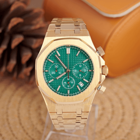 MOD OAK GREEN GOLD - MONTRE A PAPY - Montre automatique seiko mod