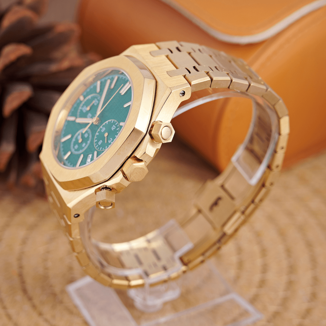 MOD OAK GREEN GOLD - MONTRE A PAPY - Montre automatique seiko mod