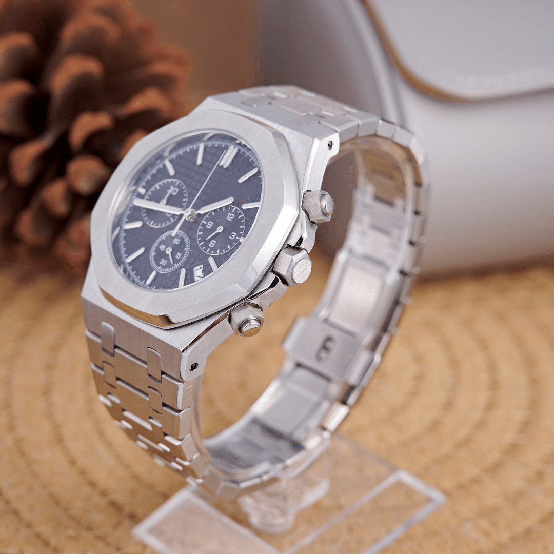 MOD OAK BLACK SILVER 2 - MONTRE A PAPY - Montre automatique seiko mod Avec