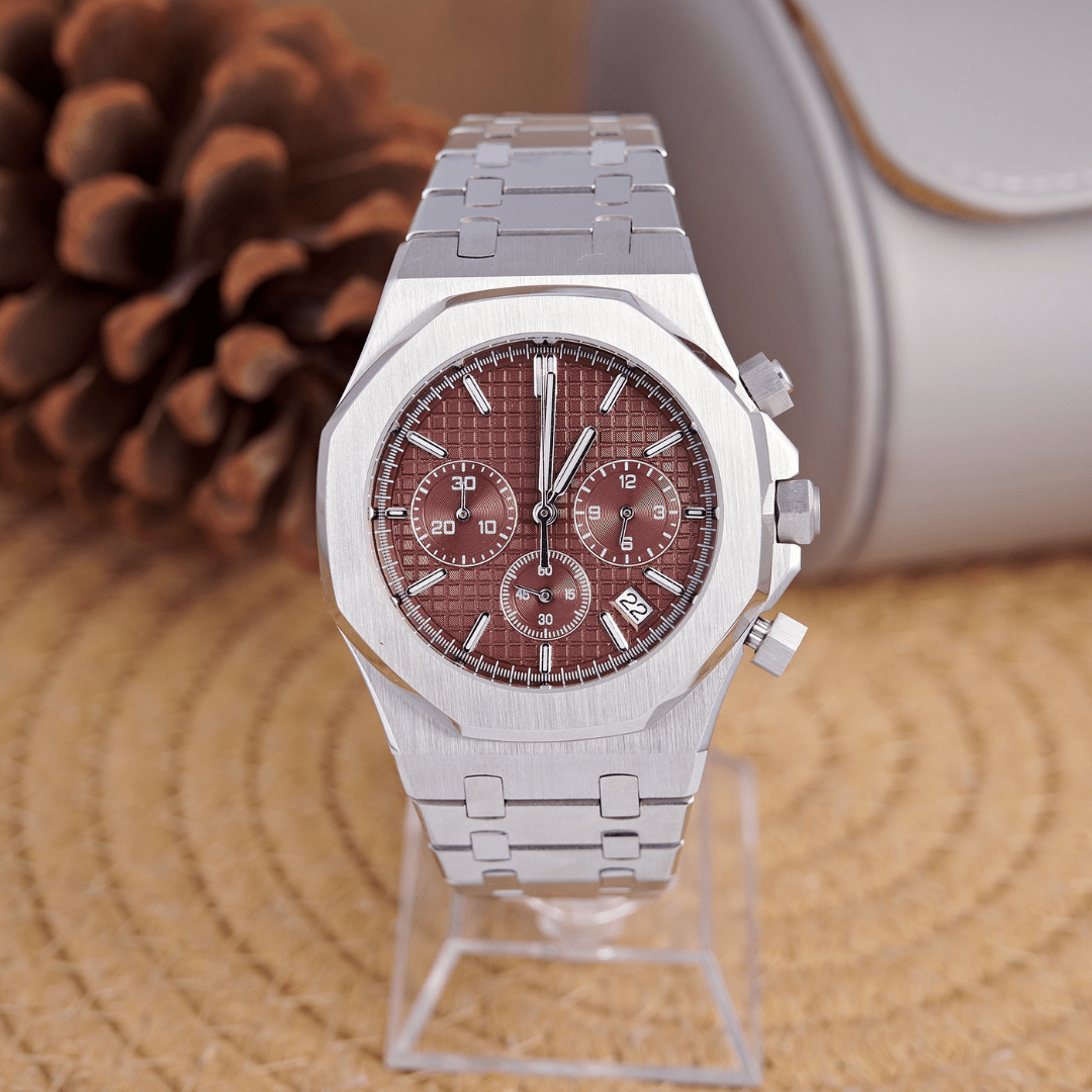 MOD OAK BROWN - MONTRE A PAPY - Montre automatique seiko mod Avec