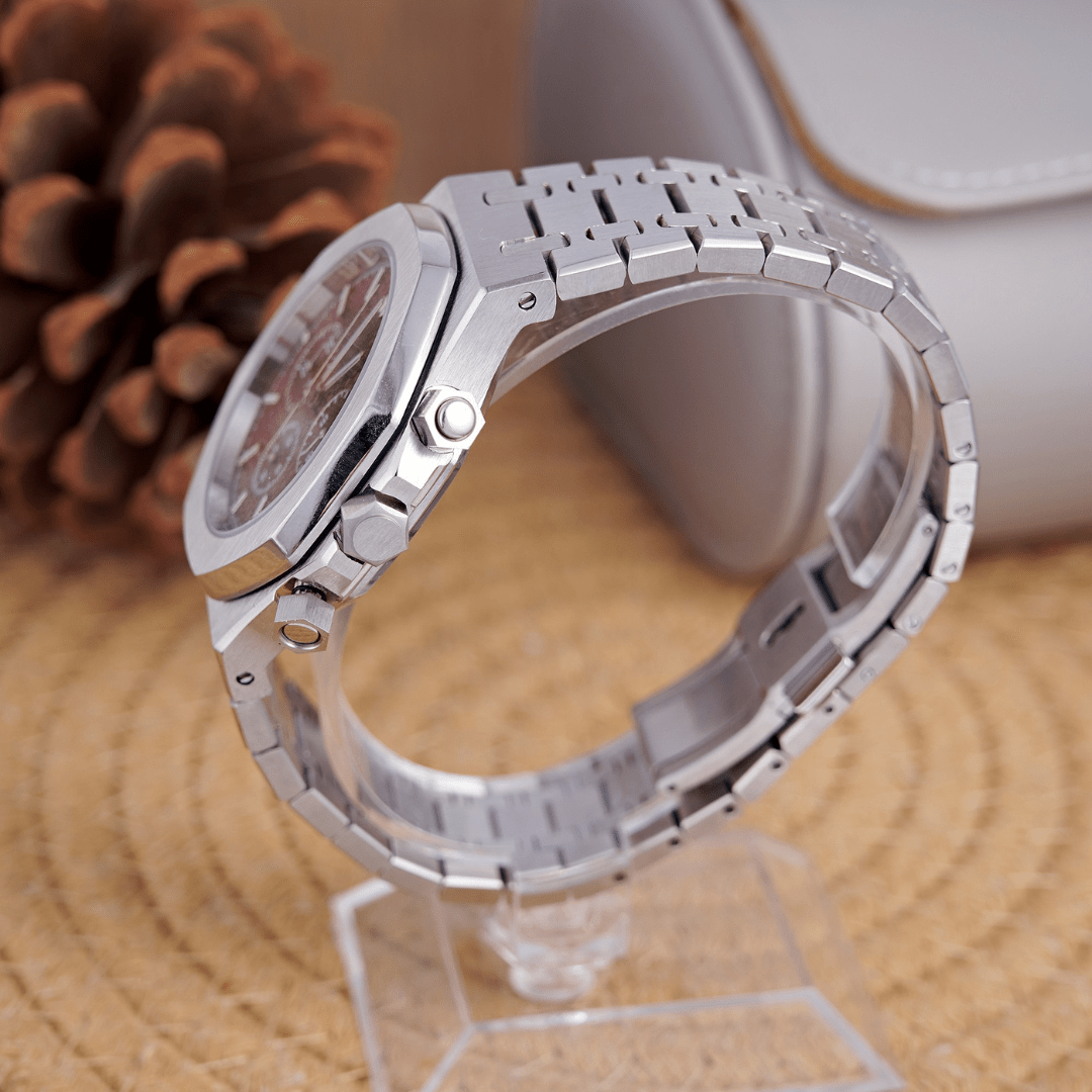 MOD OAK BROWN - MONTRE A PAPY - Montre automatique seiko mod Avec