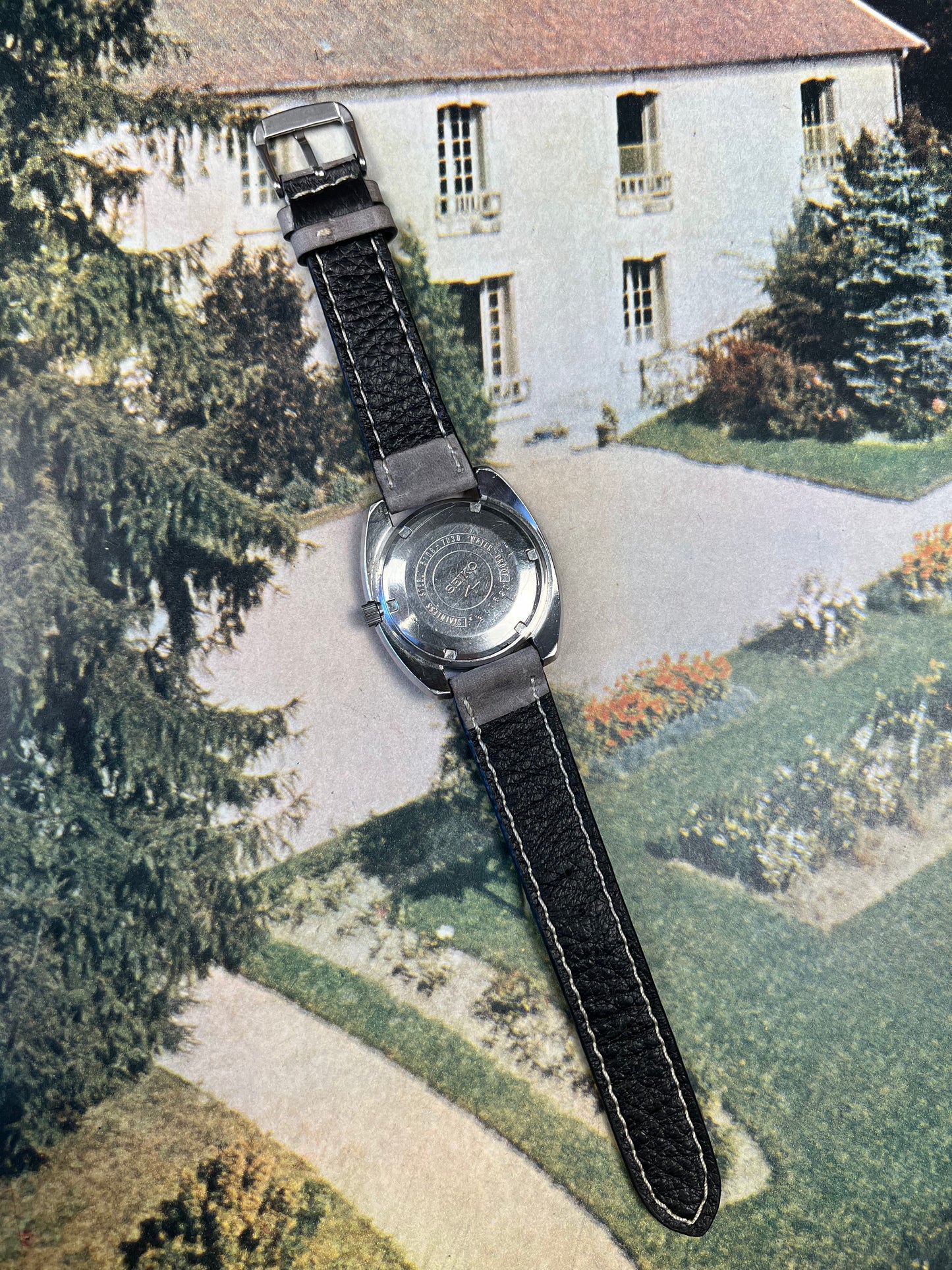 Montre vintage Seiko 5106 - 7030 - MONTRE A PAPY - Montre automatique seiko mod