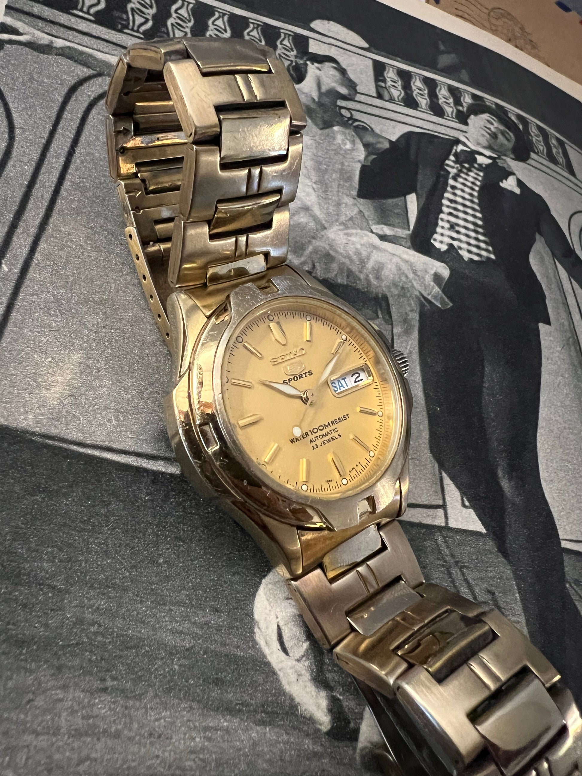 Montre vintage Seiko 7s36A - MONTRE A PAPY - Montre automatique seiko mod