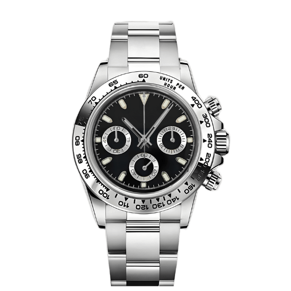 DAYTO MOD - ACIER BLACK VK63 - MONTRE A PAPY - Montre automatique seiko mod mczr_price_299