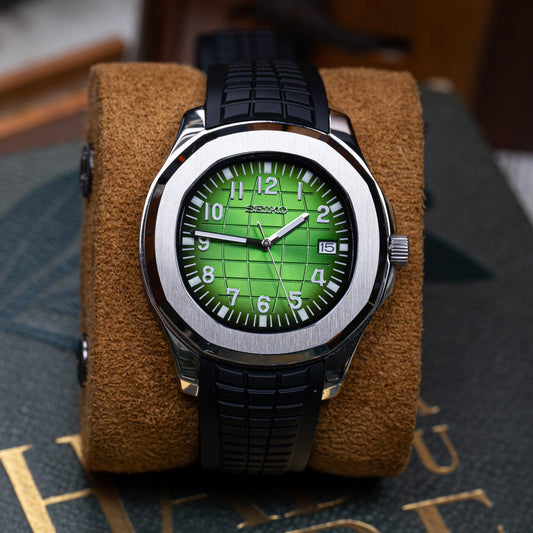 MOD AQUA - GREEN - MONTRE A PAPY - Montre automatique seiko mod