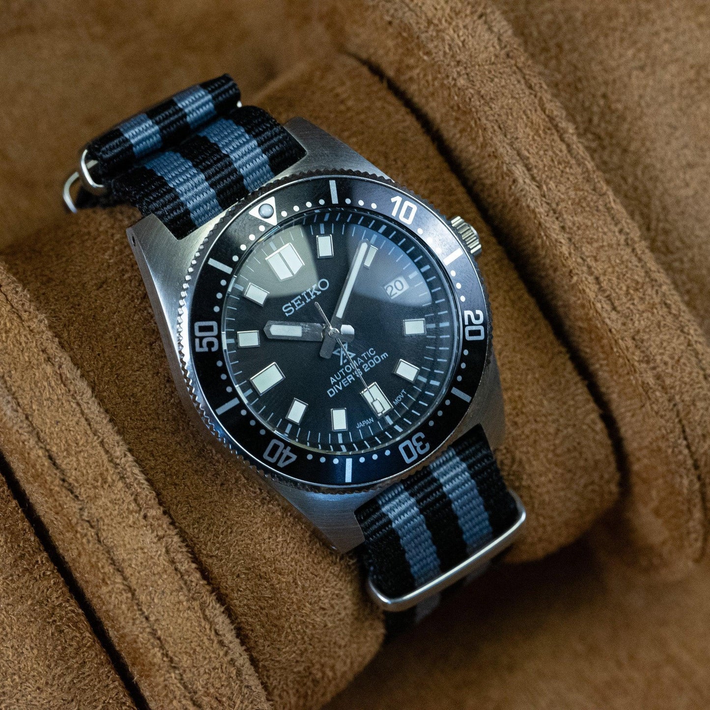 MOD SUB - BLACK DIVER - MONTRE A PAPY - Montre automatique seiko mod Gris