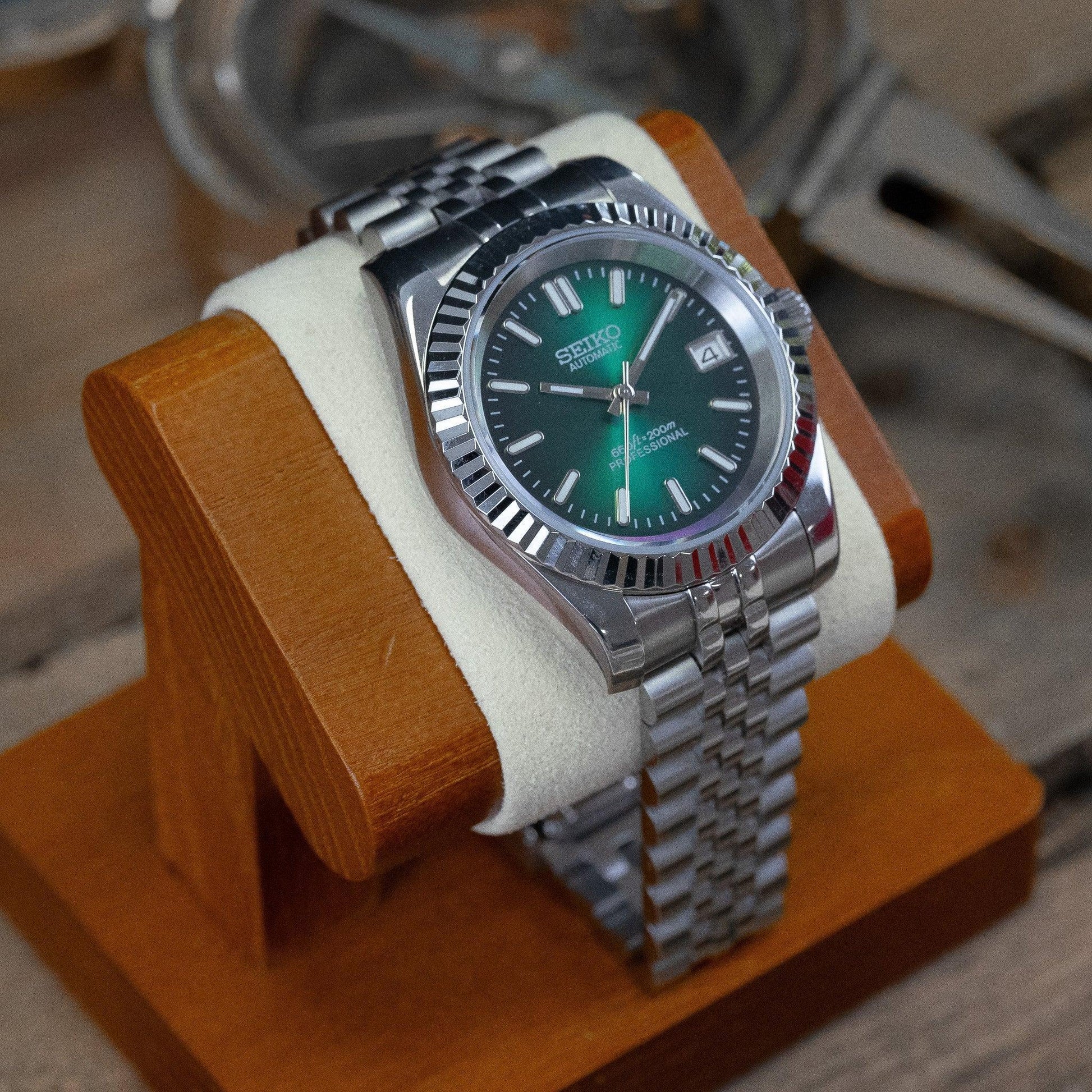 MOD DJ - DARK GREEN - MONTRE A PAPY - Montre automatique seiko mod 36mm