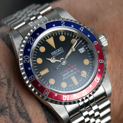 MOD GMT - PEPSI VINTAGE - MONTRE A PAPY - Montre automatique seiko mod Jubilee