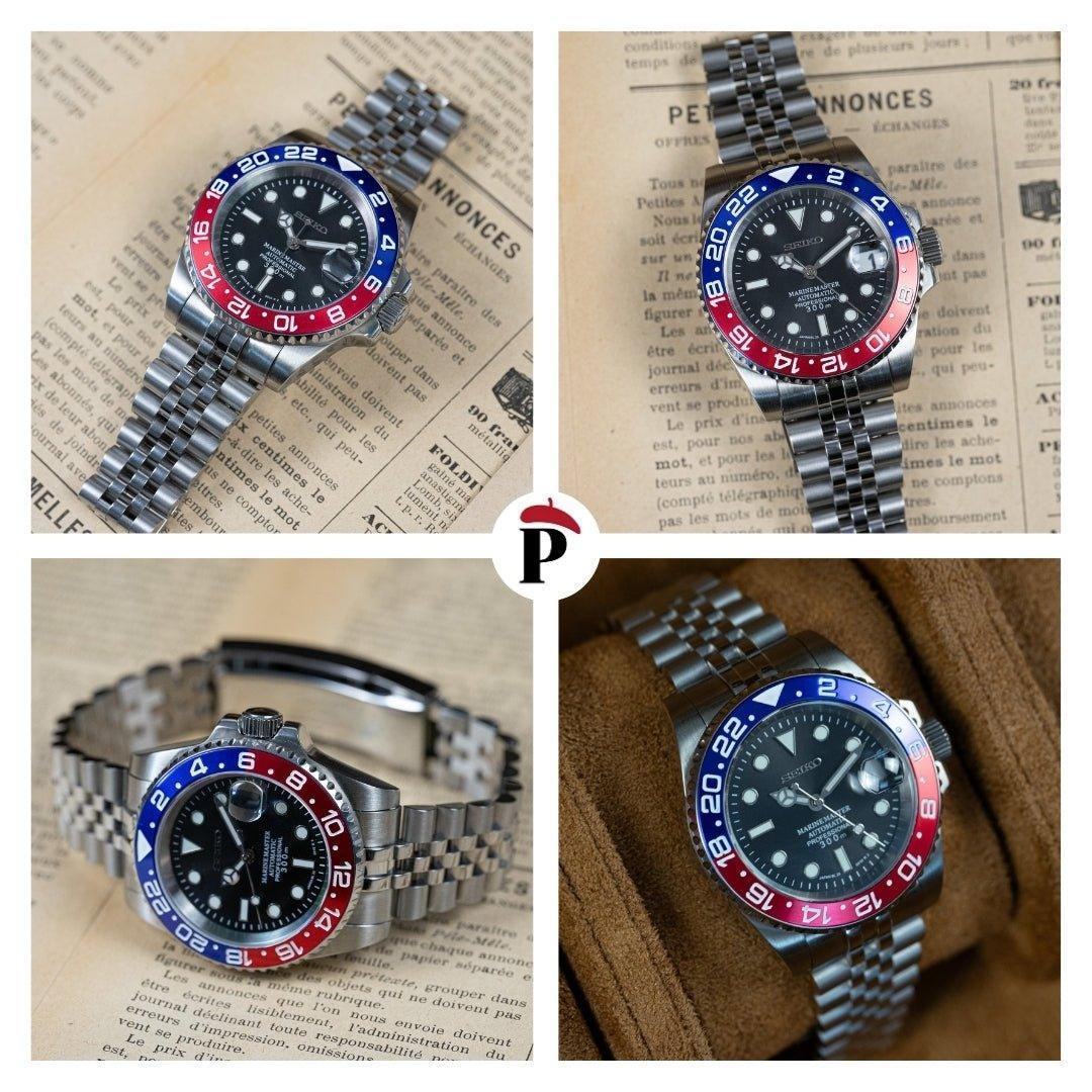 MOD GMT - PEPSI - MONTRE A PAPY - Montre automatique seiko mod Jubilee