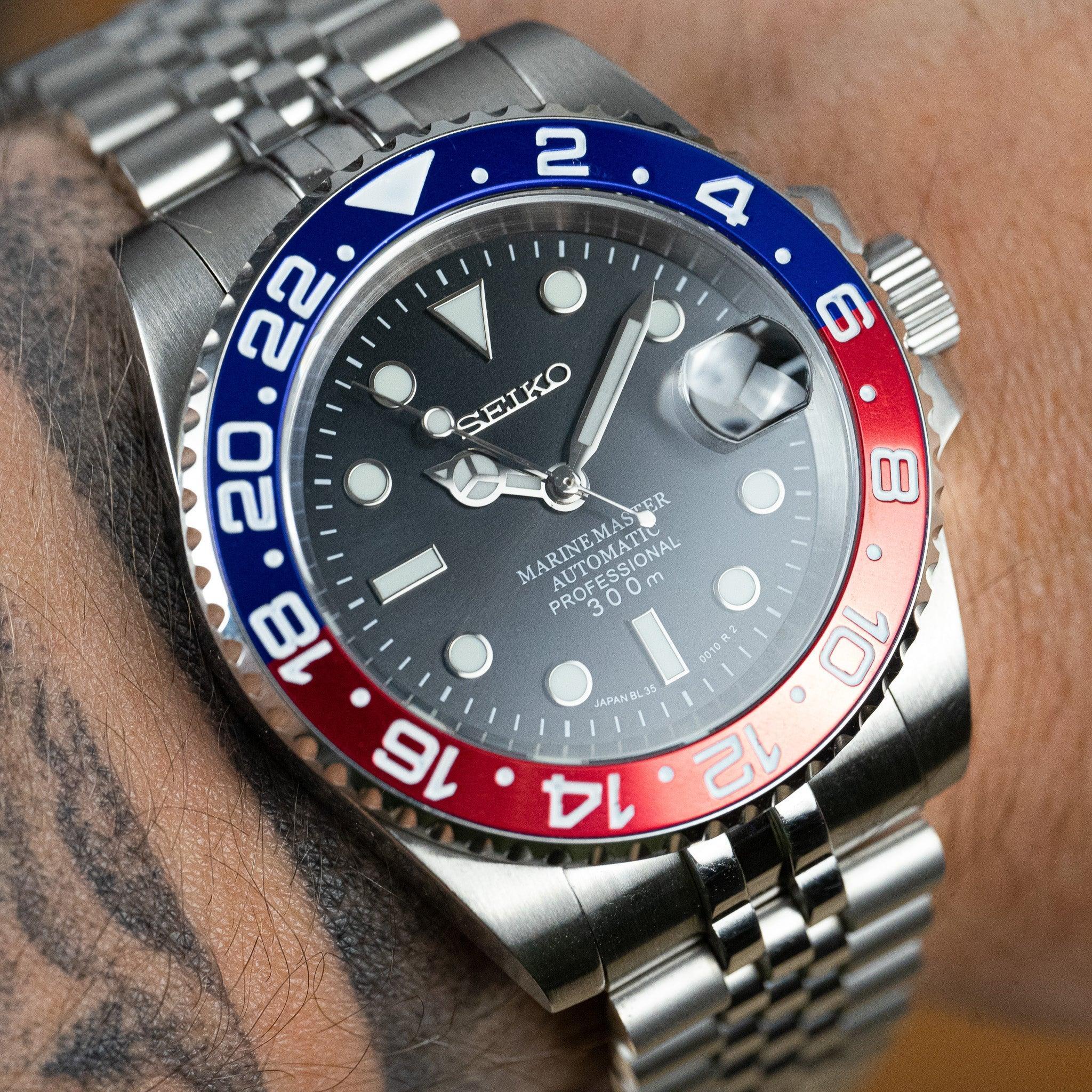 MOD GMT - PEPSI - MONTRE A PAPY - Montre automatique seiko mod Jubilee