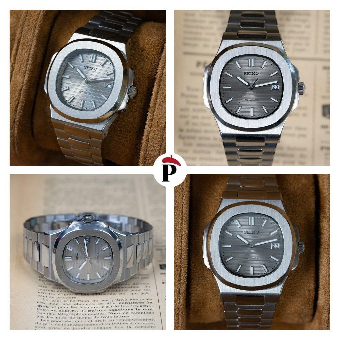 MOD NAUT - GREY - MONTRE A PAPY - Montre automatique seiko mod