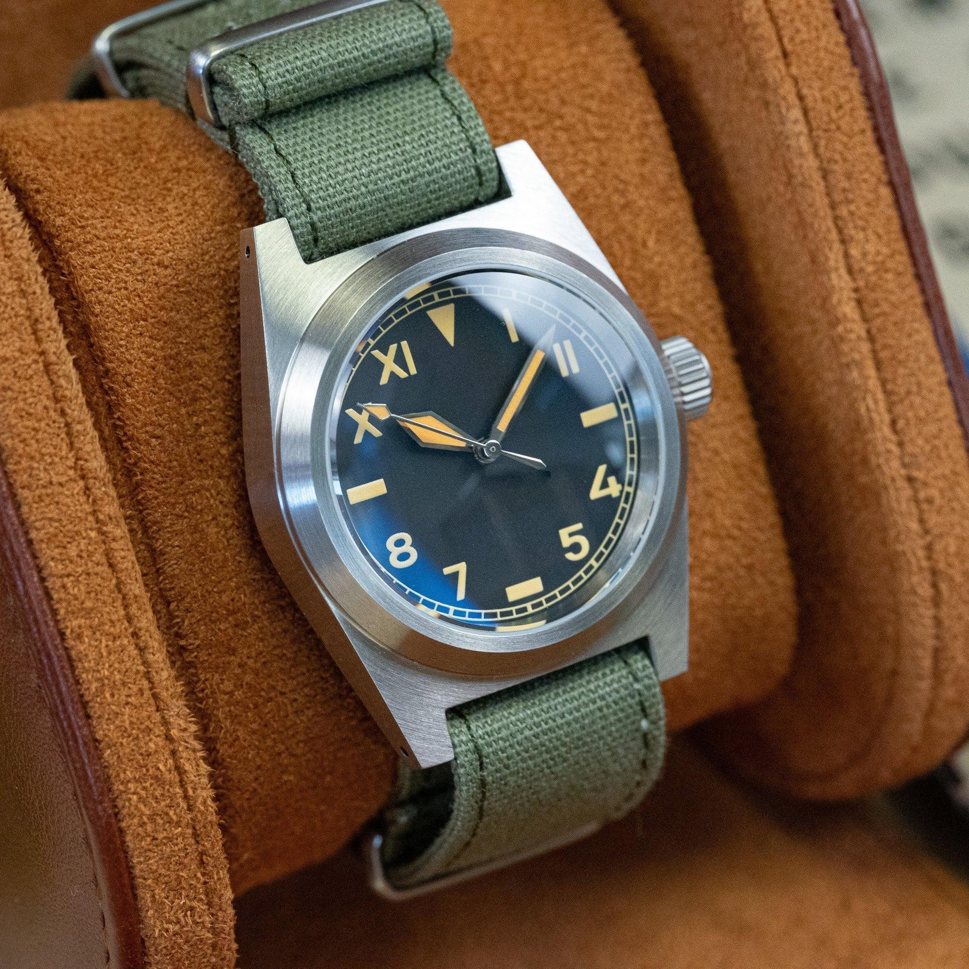 MOD PILOT - MILITARY - MONTRE A PAPY - Montre automatique seiko mod Kaki