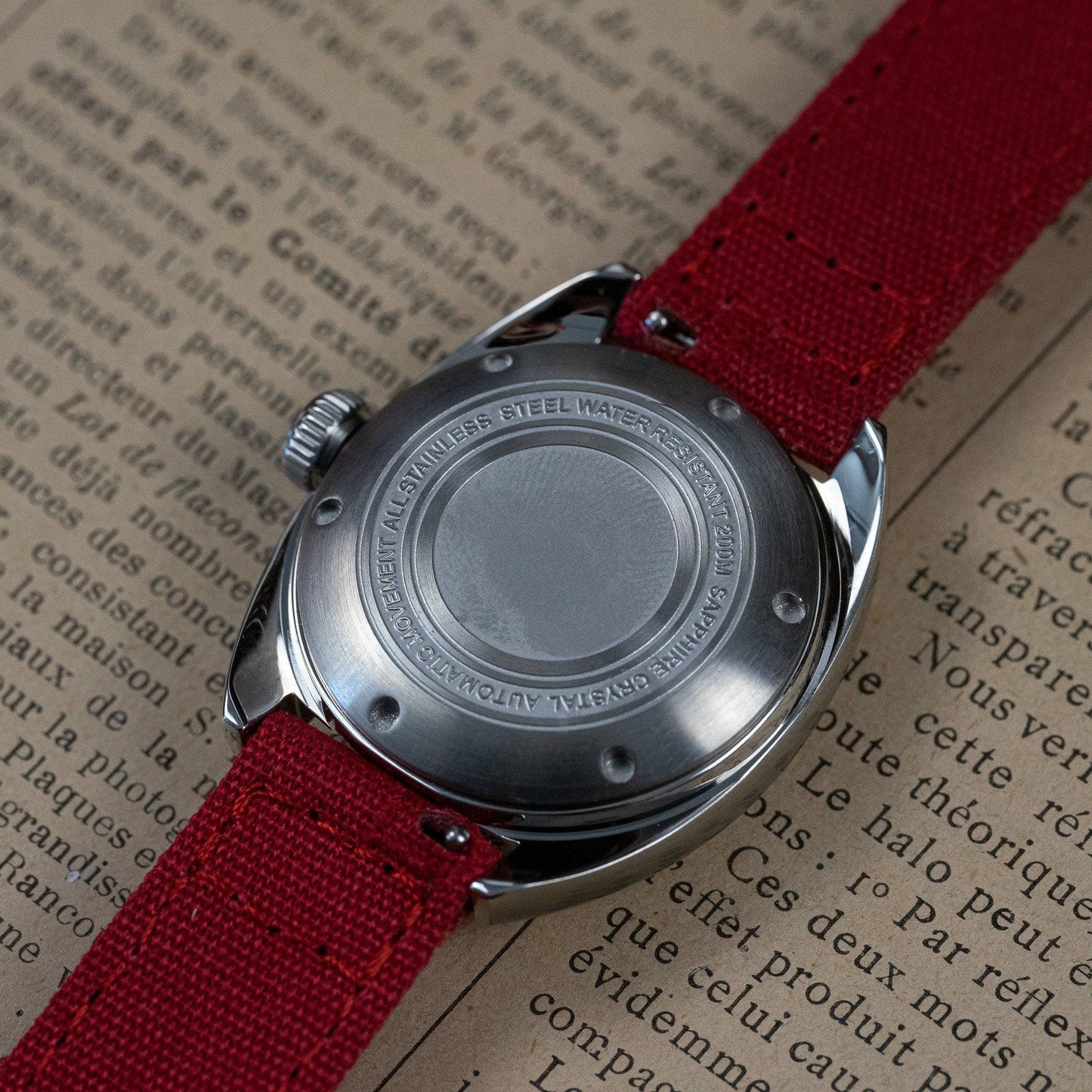 MOD PILOT - RED HANDS - MONTRE A PAPY - Montre automatique seiko mod Red