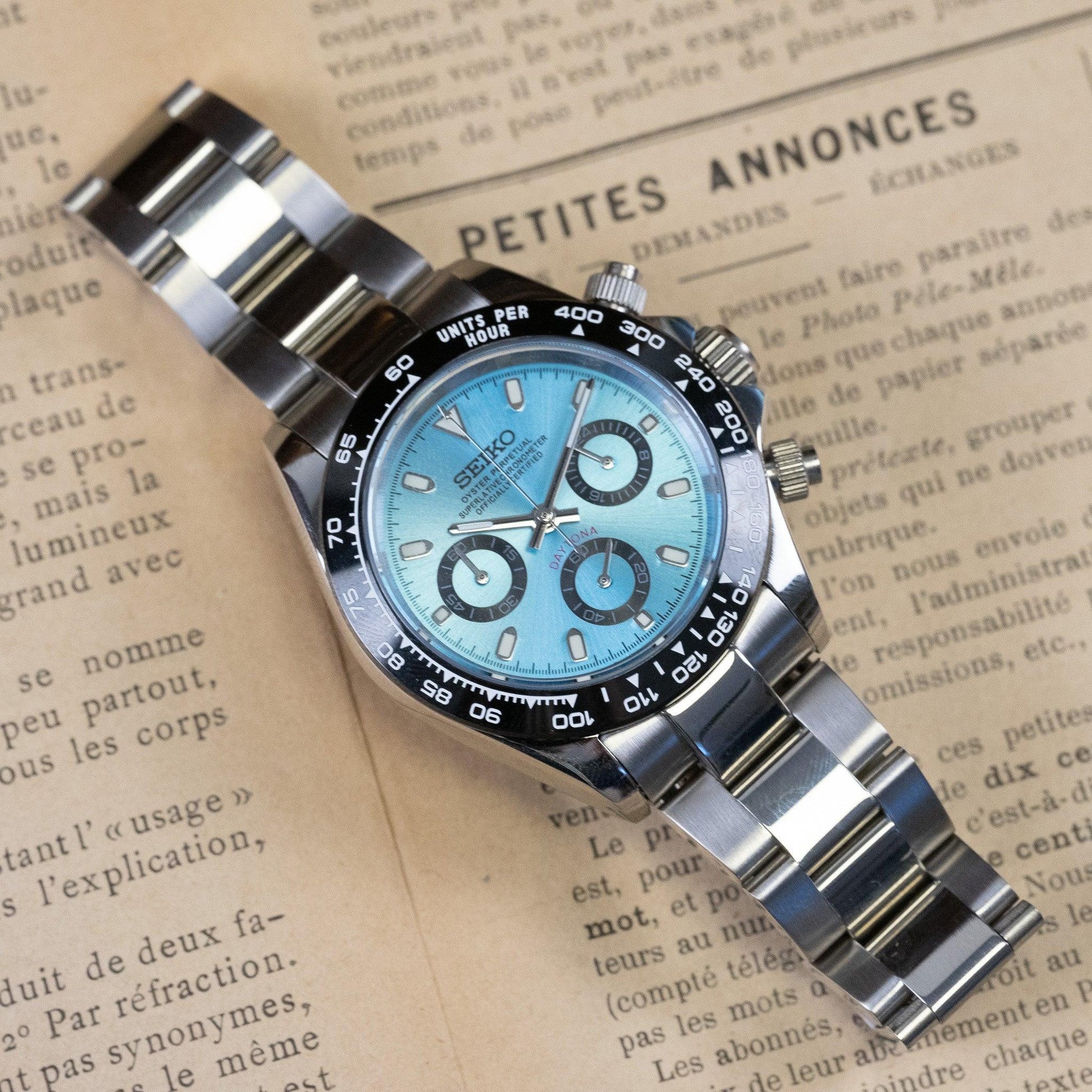 MOD DAYTO - BLUE VK63 - MONTRE A PAPY - Montre automatique seiko mod