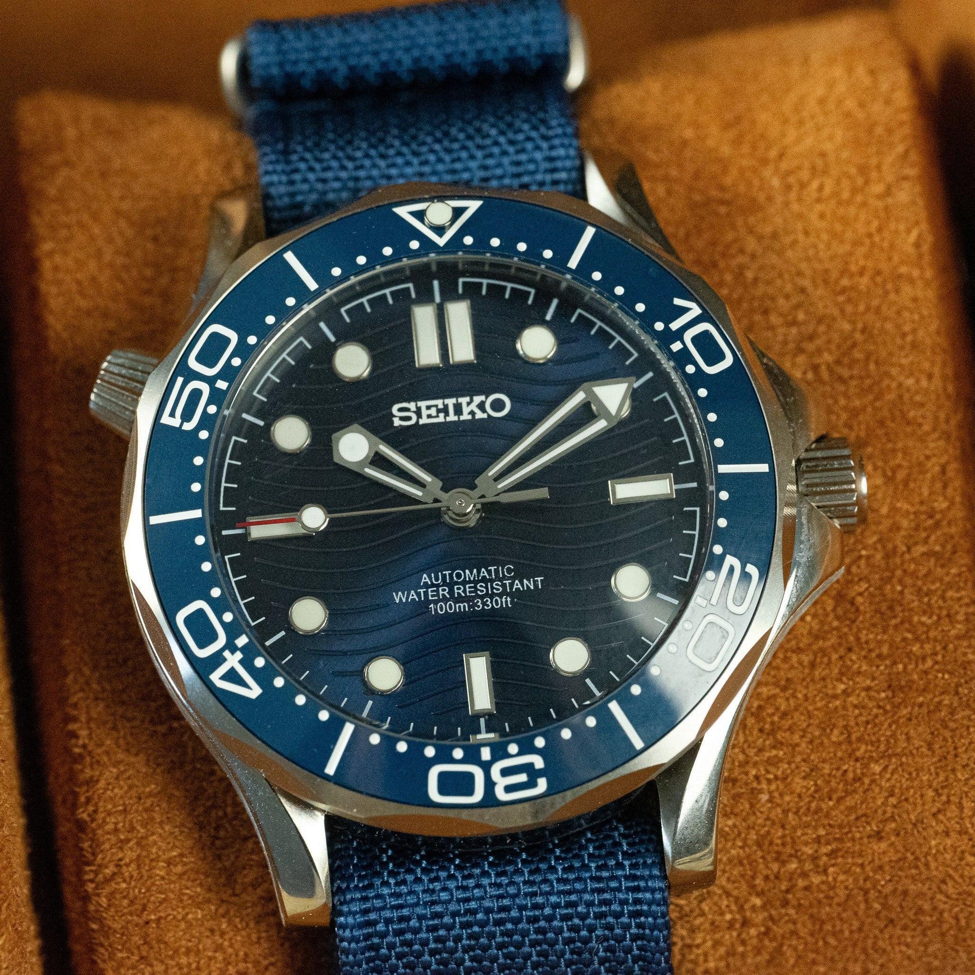 MOD SEA - 007 BLUE (NATO) - MONTRE A PAPY - Montre automatique seiko mod