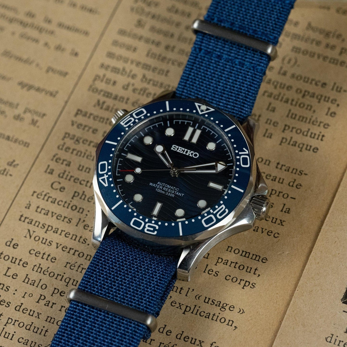 MOD SEA - 007 BLUE (NATO) - MONTRE A PAPY - Montre automatique seiko mod