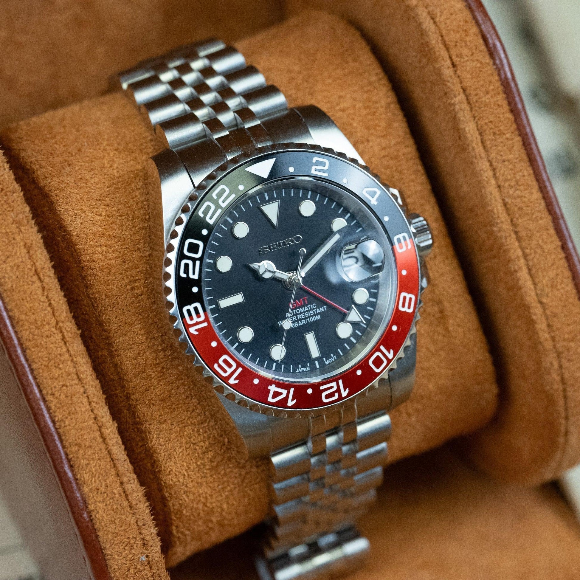 MOD GMT - COKE - MONTRE A PAPY - Montre automatique seiko mod Jubilee