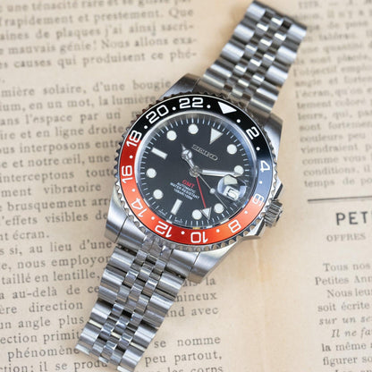 MOD GMT - COKE - MONTRE A PAPY - Montre automatique seiko mod Jubilee