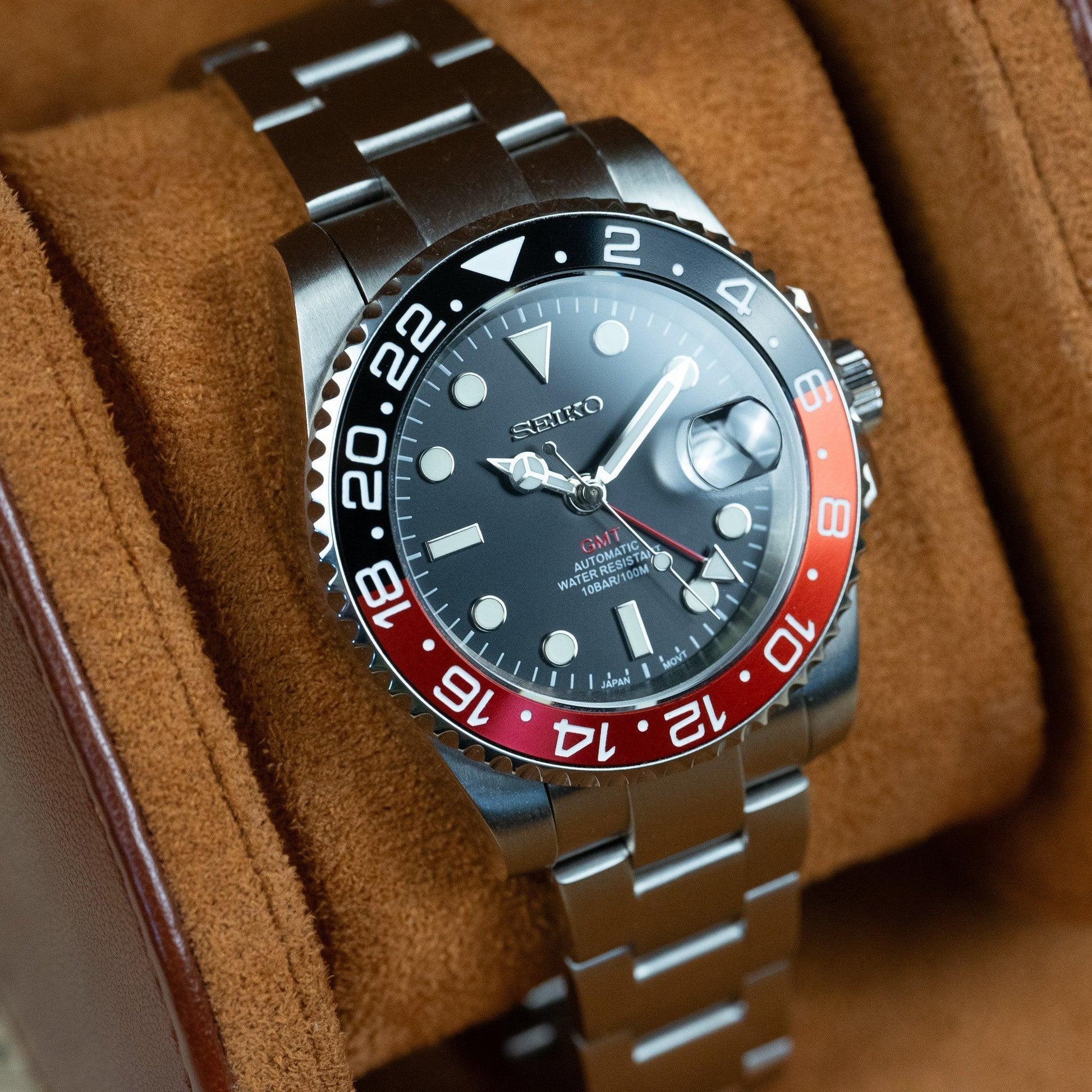 MOD GMT - COKE - MONTRE A PAPY - Montre automatique seiko mod Jubilee