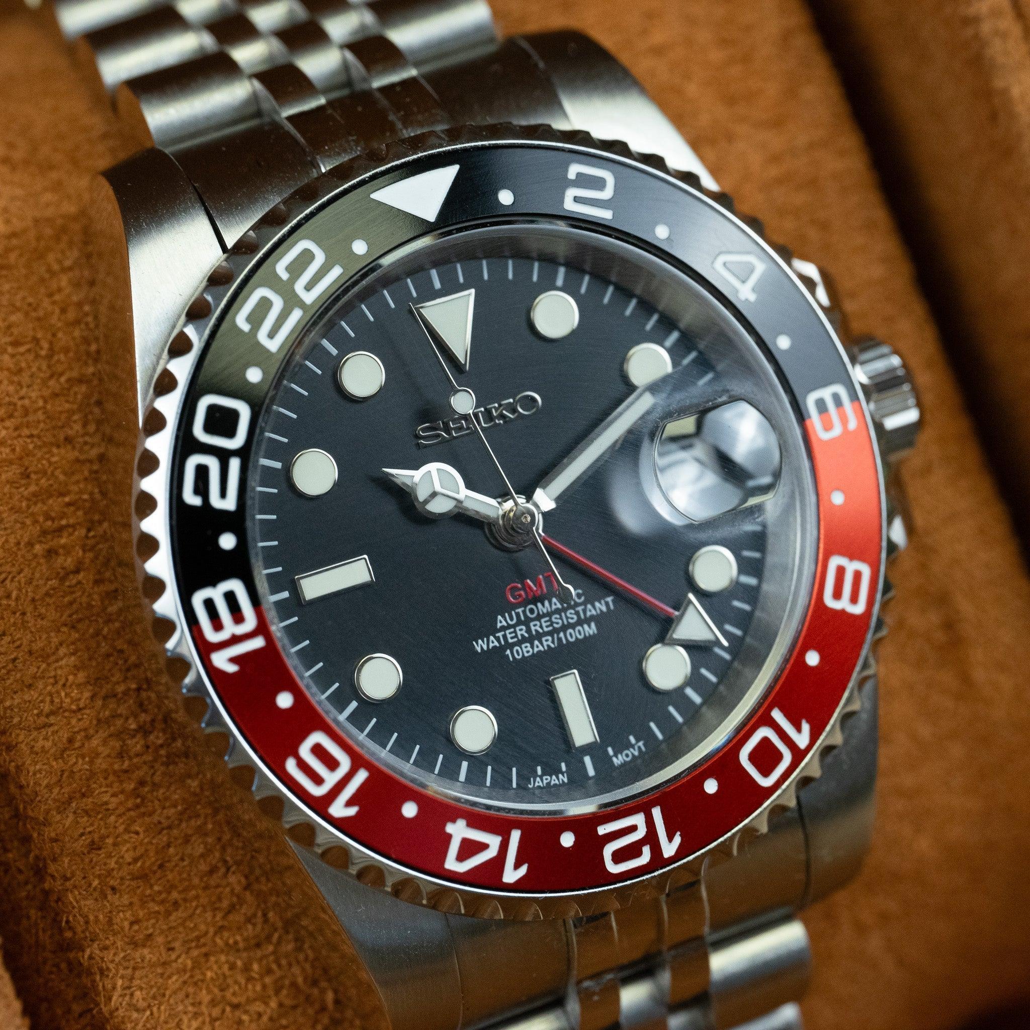 MOD GMT - COKE - MONTRE A PAPY - Montre automatique seiko mod Jubilee