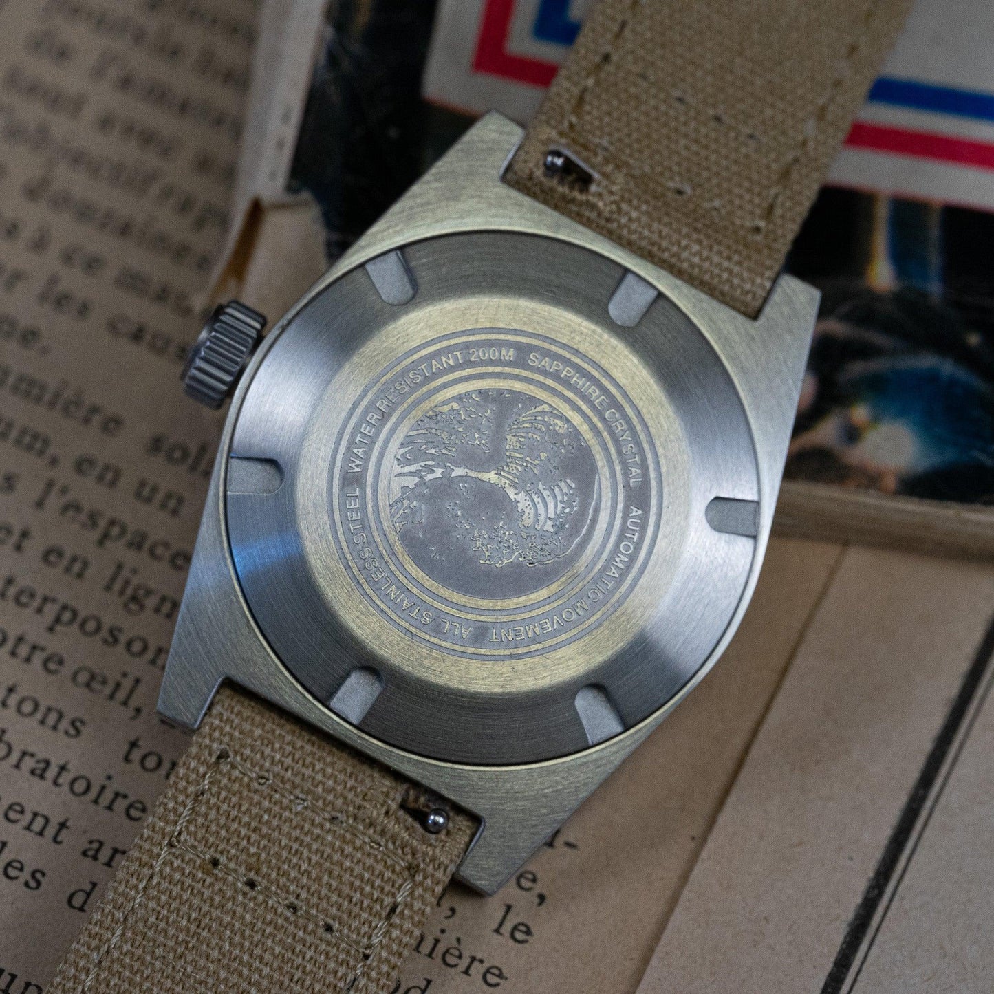 MOD PILOT - MILITARY - MONTRE A PAPY - Montre automatique seiko mod Kaki