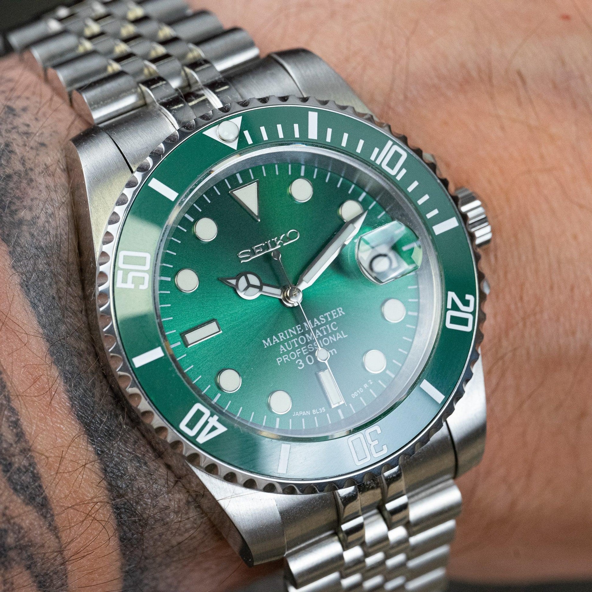 MOD SUB - HULK - MONTRE A PAPY - Montre automatique seiko mod Jubilee