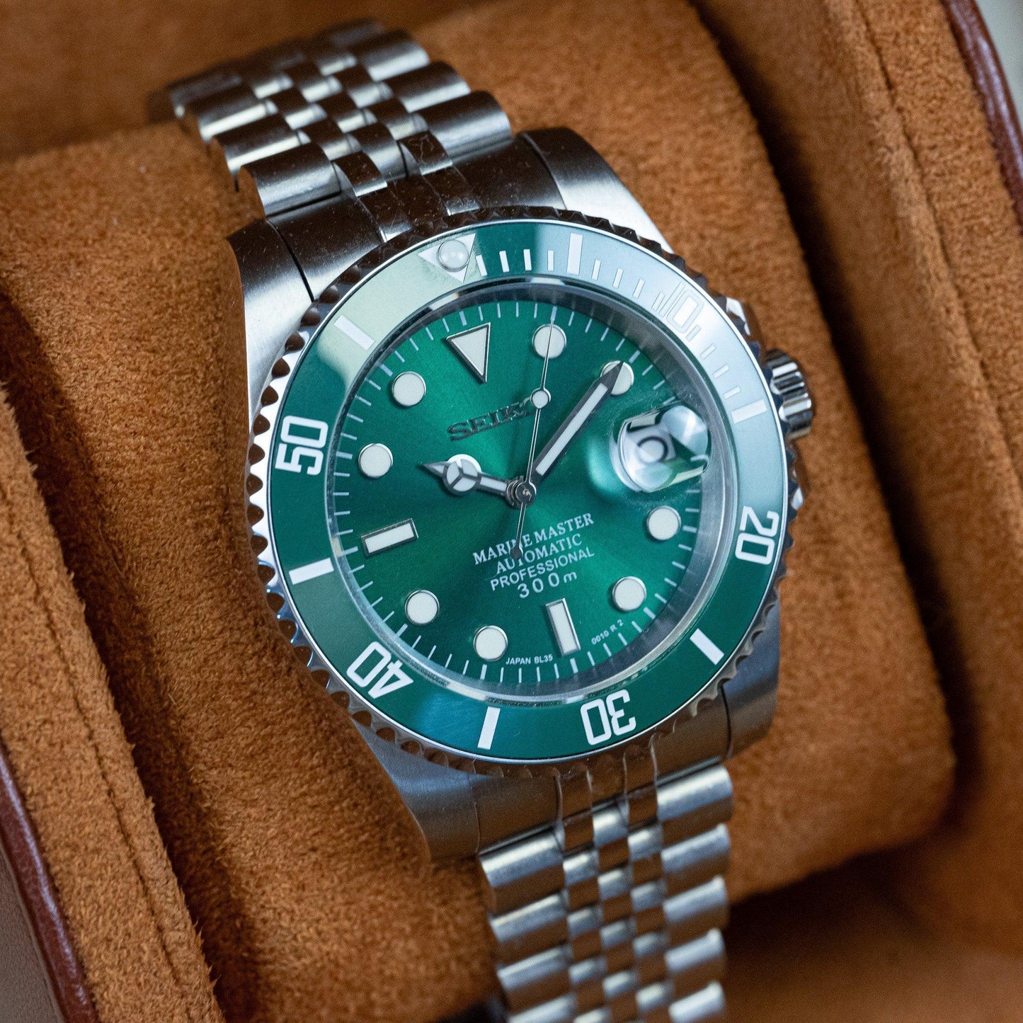 MOD SUB - HULK - MONTRE A PAPY - Montre automatique seiko mod Jubilee