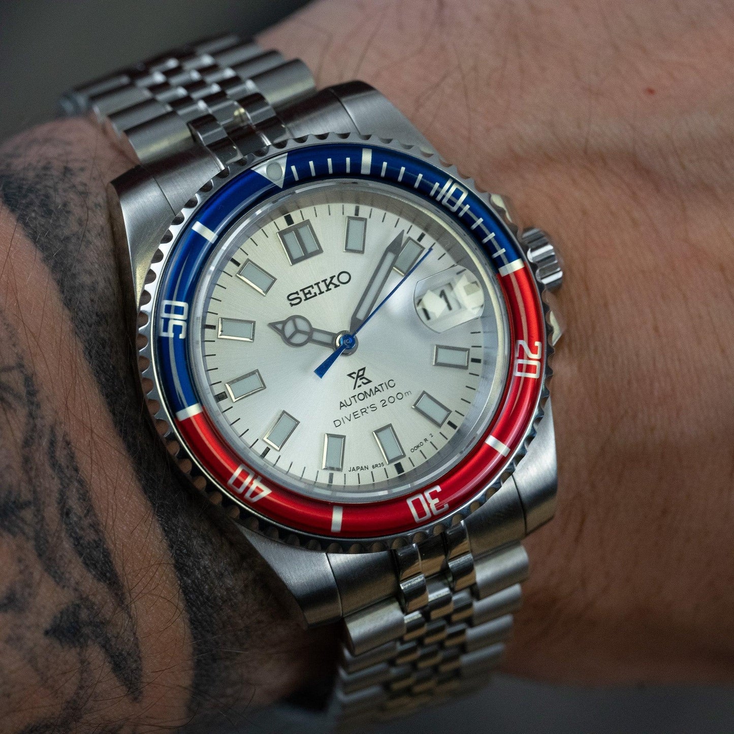 MOD SUB - PEPSI BAKÉLITE - MONTRE A PAPY - Montre automatique seiko mod Jubilee