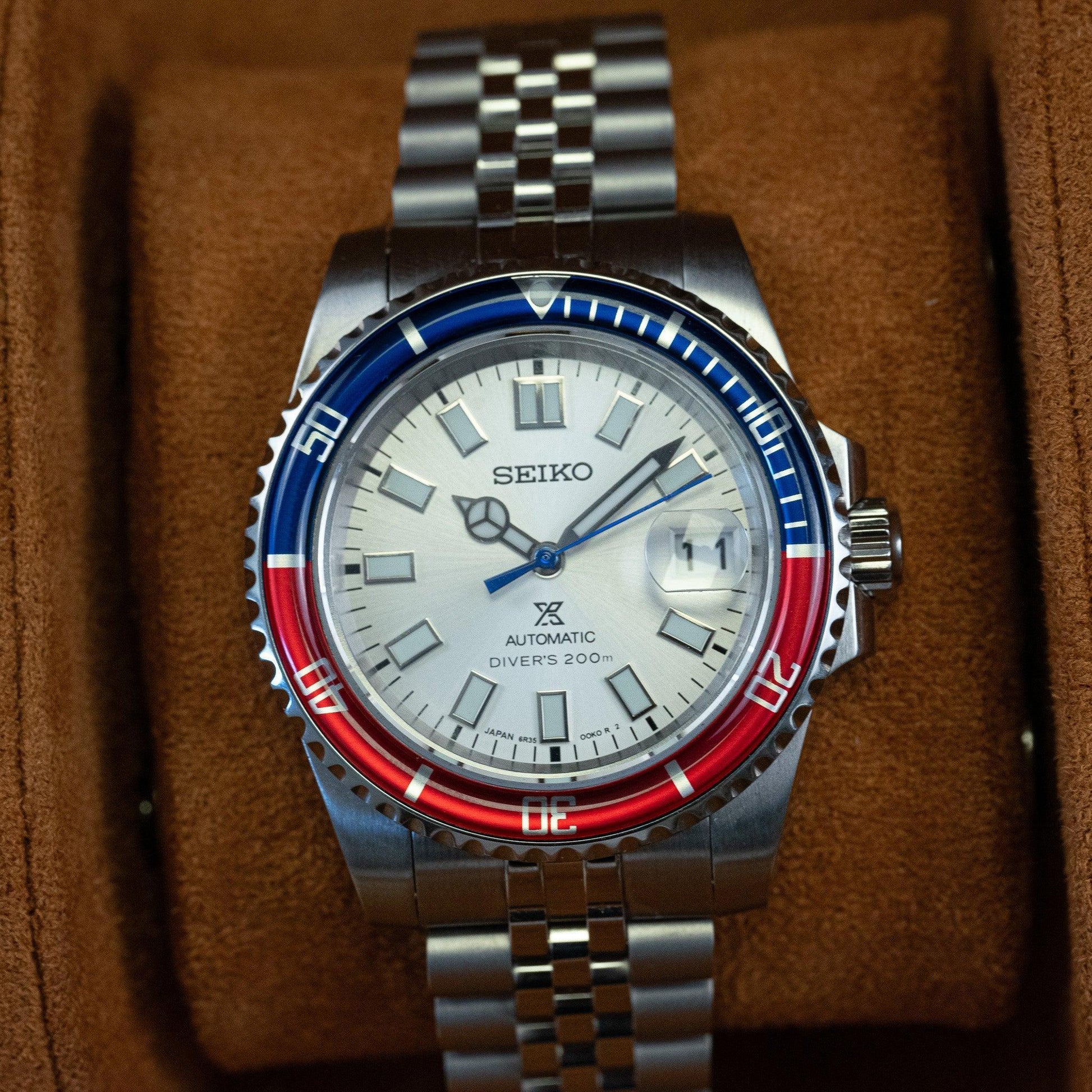 MOD SUB - PEPSI BAKÉLITE - MONTRE A PAPY - Montre automatique seiko mod Jubilee