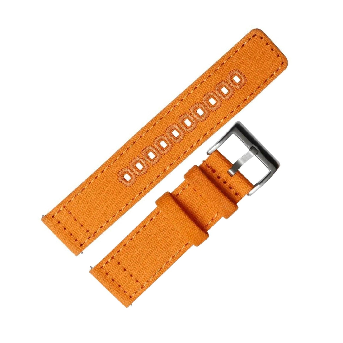 Bracelet montre Toile militaire - MONTRE A PAPY - Montre automatique seiko mod 18mmOrange