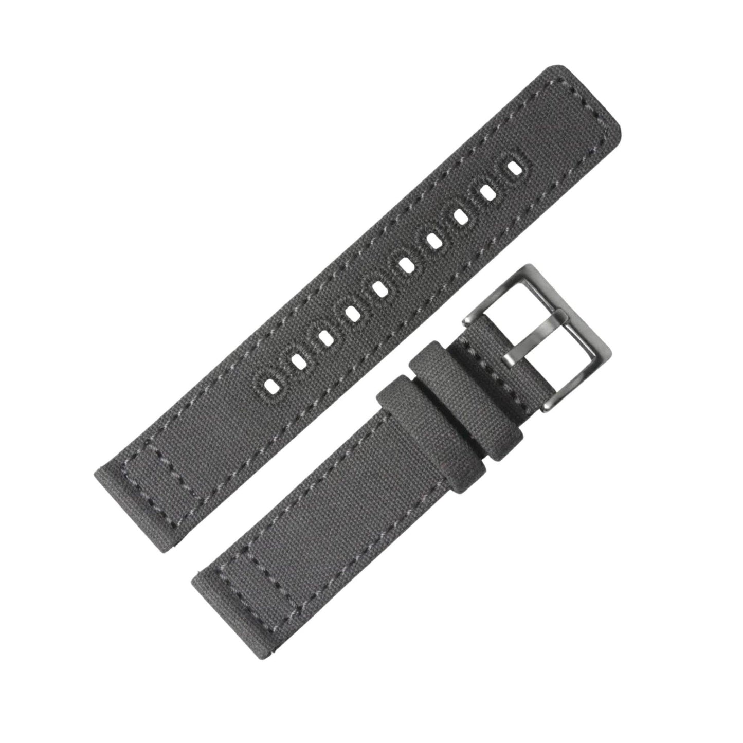 Bracelet montre Toile militaire - MONTRE A PAPY - Montre automatique seiko mod 18mmGrey