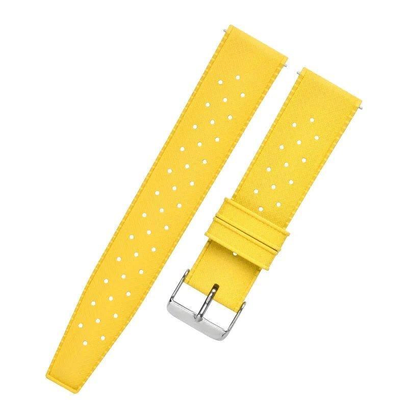 Bracelets de montre Tropical FKM - MONTRE A PAPY - Montre automatique seiko mod 20mmJaune