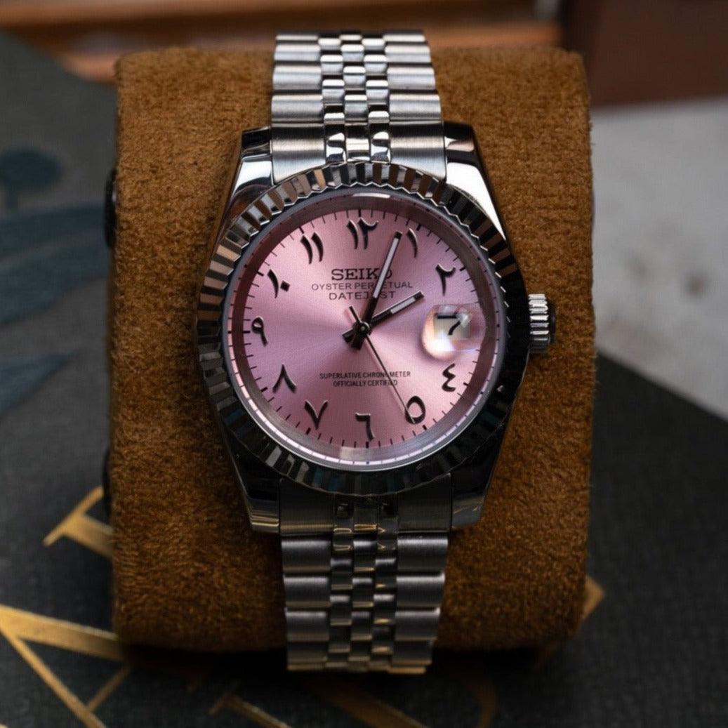 MOD DJ - ARABIC PINK - MONTRE A PAPY - Montre automatique seiko mod 36mm