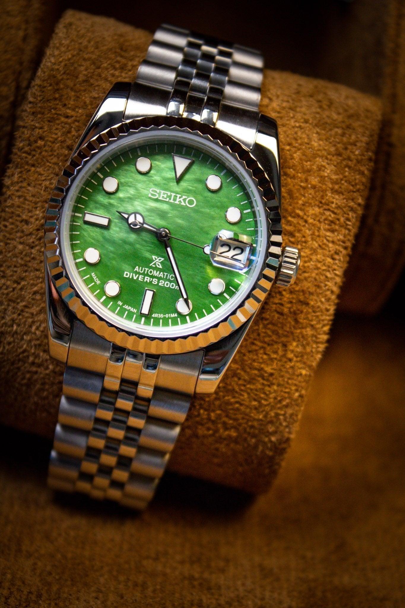 MOD DJ GREEN MOTHER OF PEARL.MONTRE A PAPYMOD DJ GREEN MOTHER