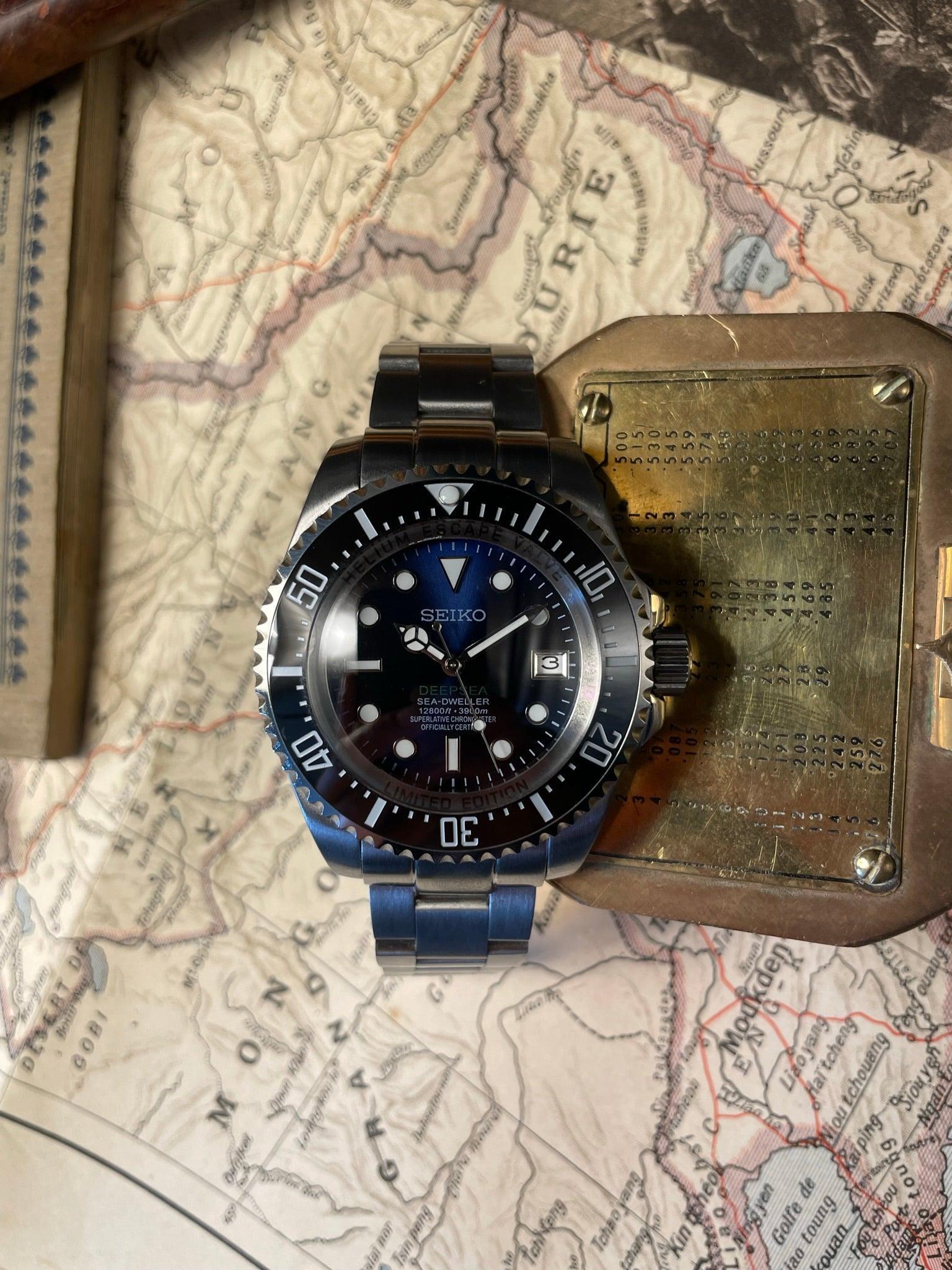 MOD SEA - DWELLER DEEP SEA BLUE - MONTRE A PAPY - Montre automatique seiko mod