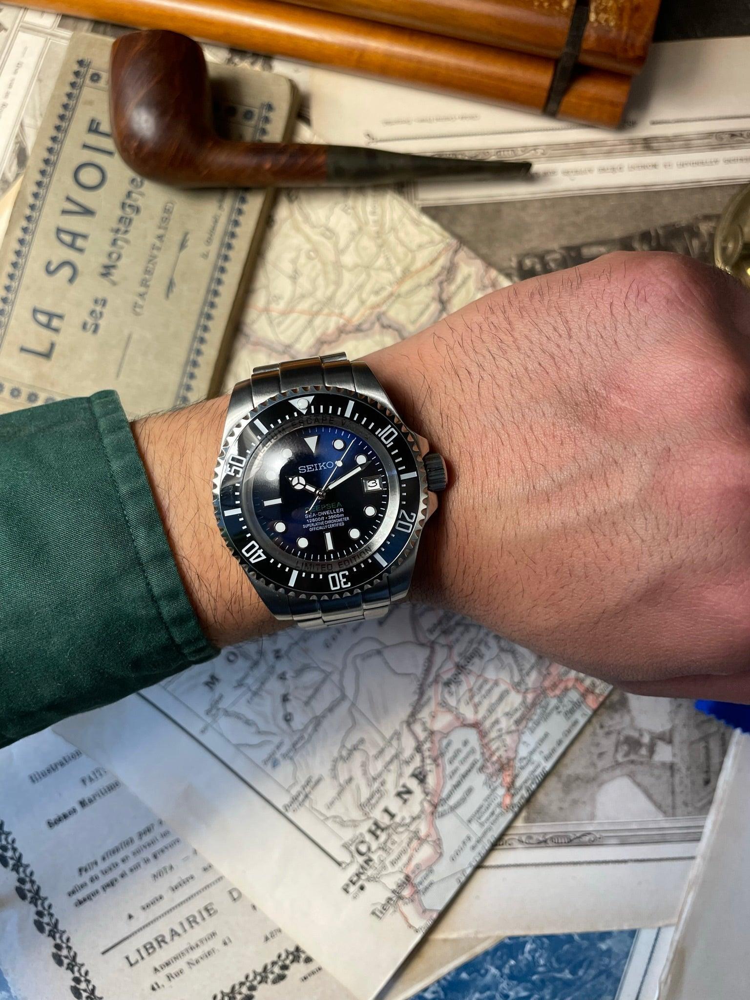 MOD SEA - DWELLER DEEP SEA BLUE - MONTRE A PAPY - Montre automatique seiko mod