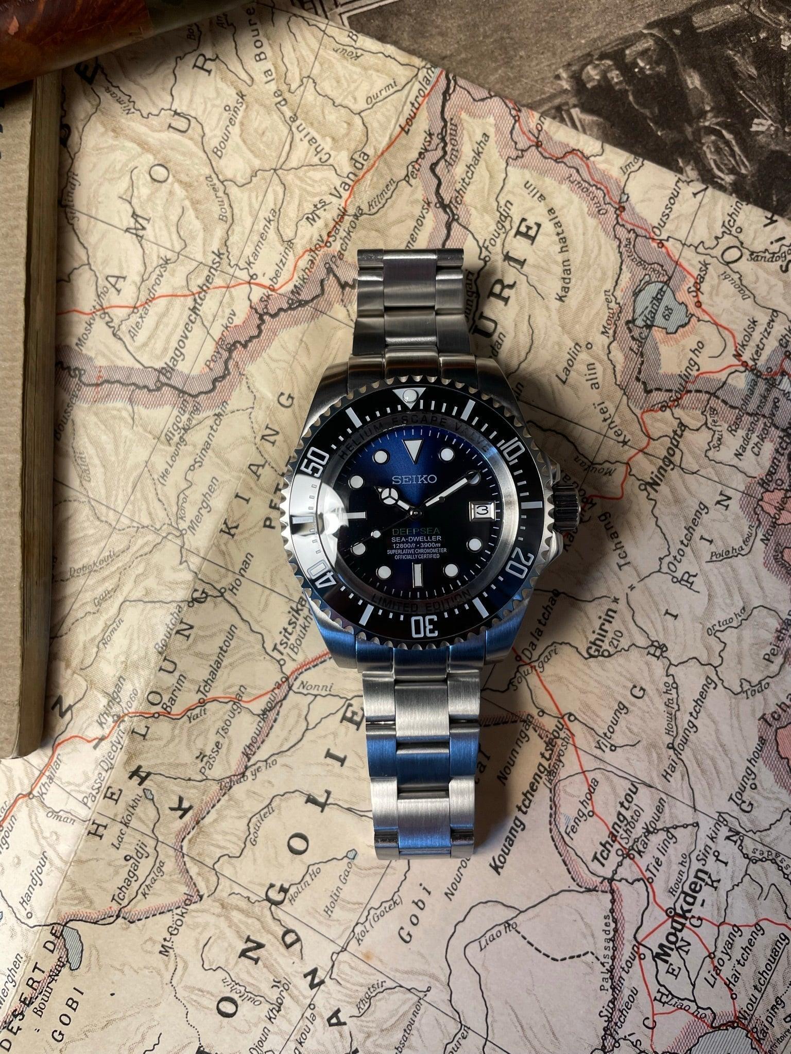 MOD SEA - DWELLER DEEP SEA BLUE - MONTRE A PAPY - Montre automatique seiko mod