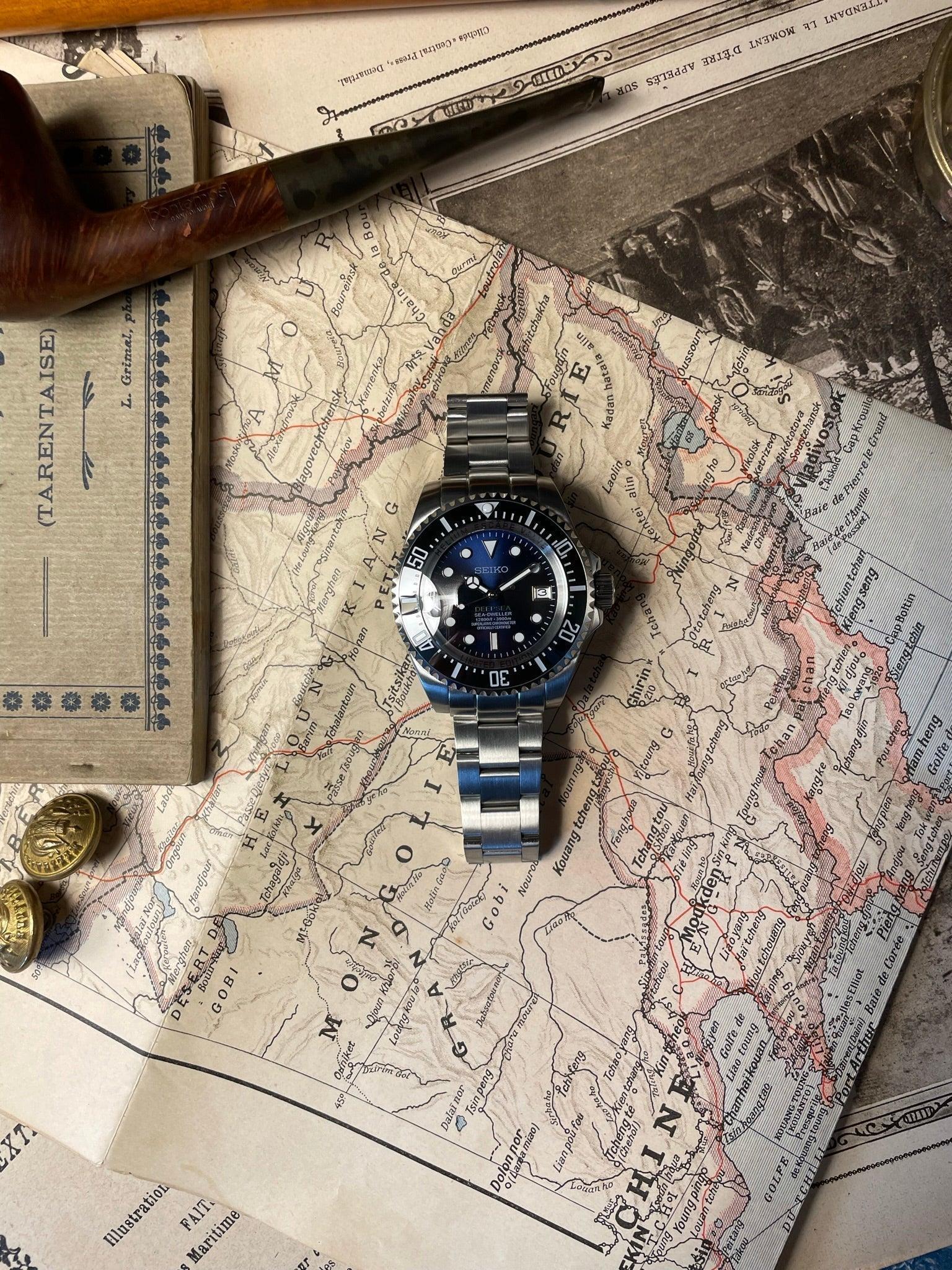 MOD SEA - DWELLER DEEP SEA BLUE - MONTRE A PAPY - Montre automatique seiko mod