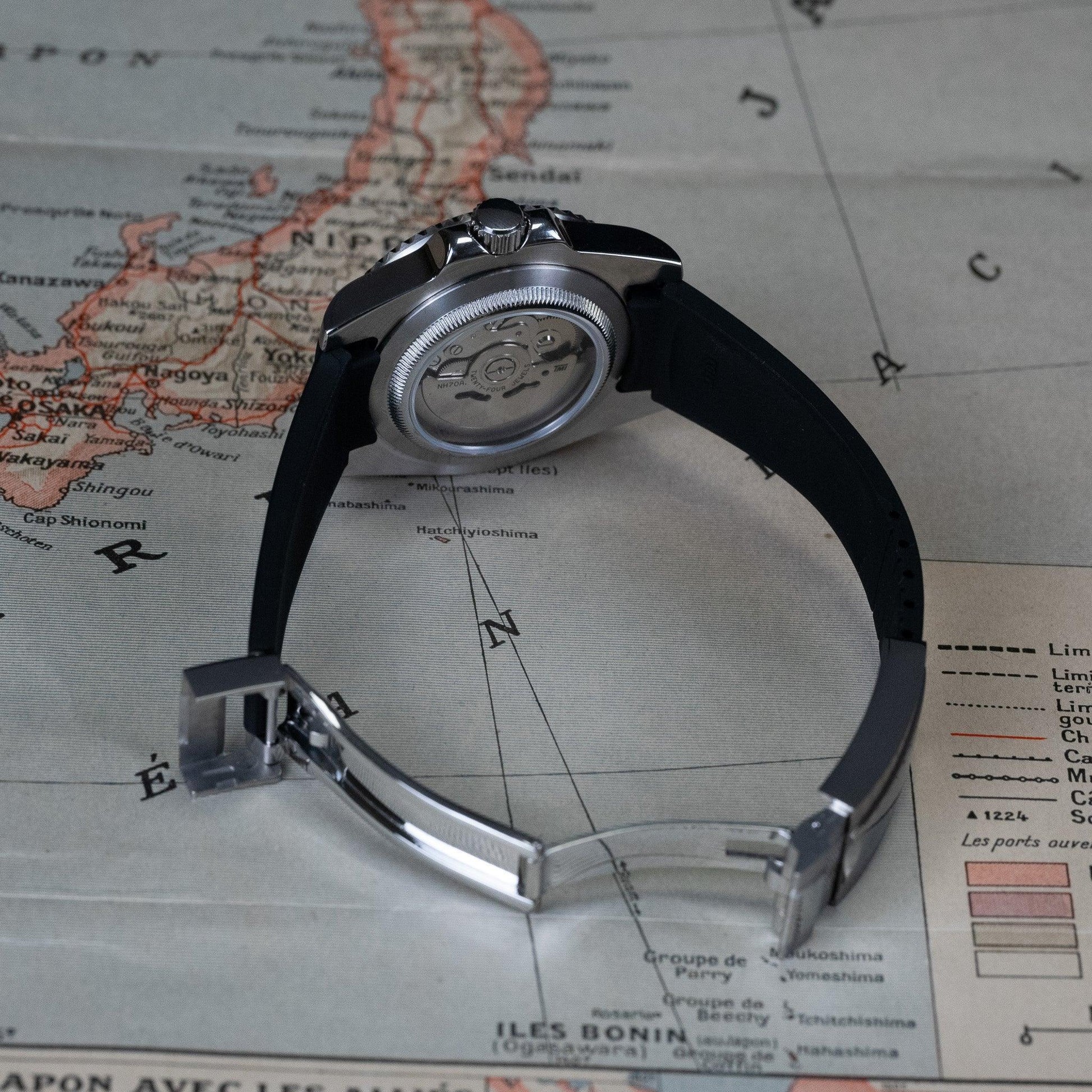 MOD YACHT - SILVER SQUELETTE - MONTRE A PAPY - Montre automatique seiko mod